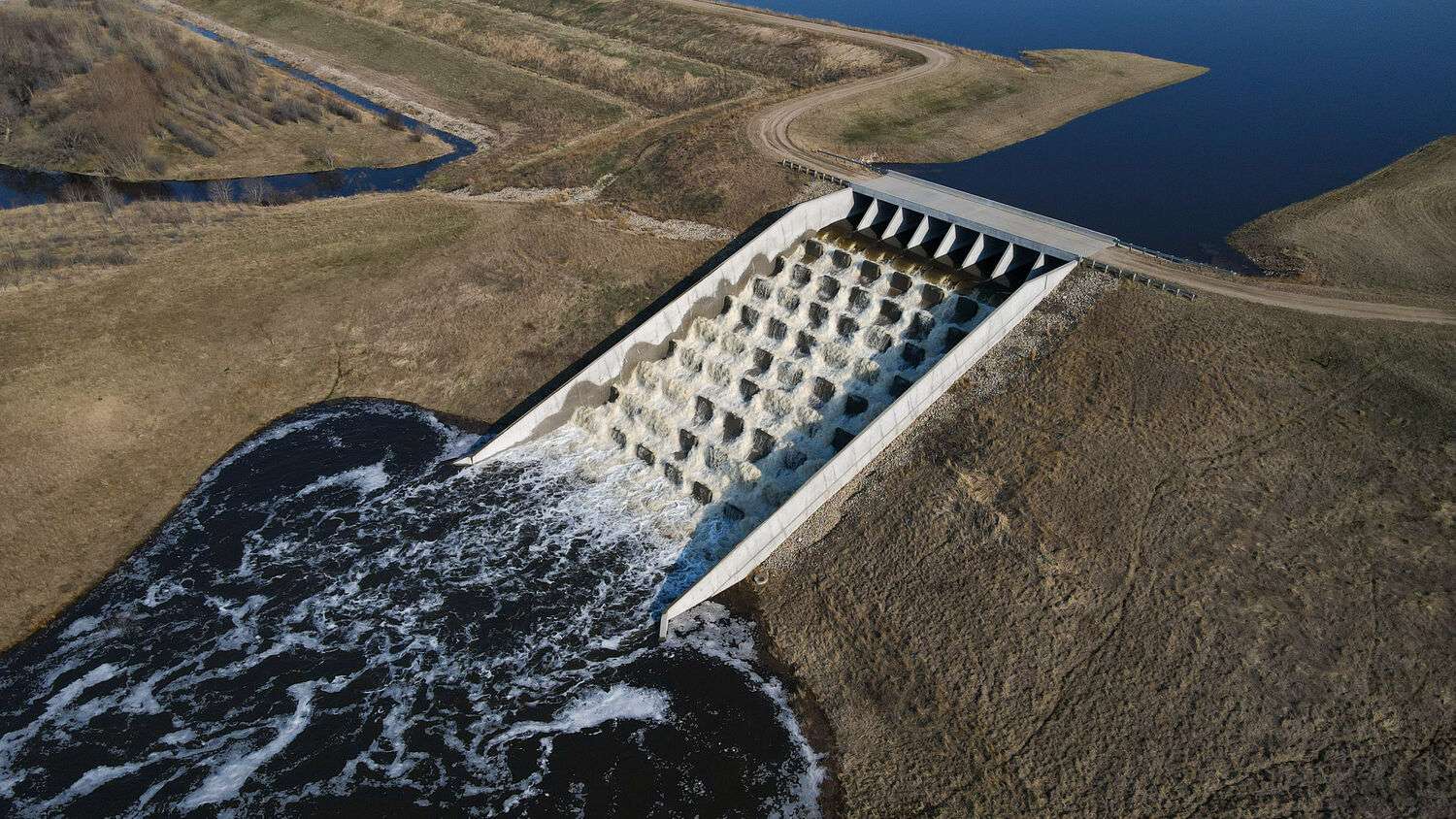 Maple River Dam, a water resourced project completed by Moore Engineering