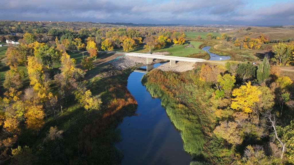 Moore Engineering flooding protection engineering project in Sawyer North Dakota.