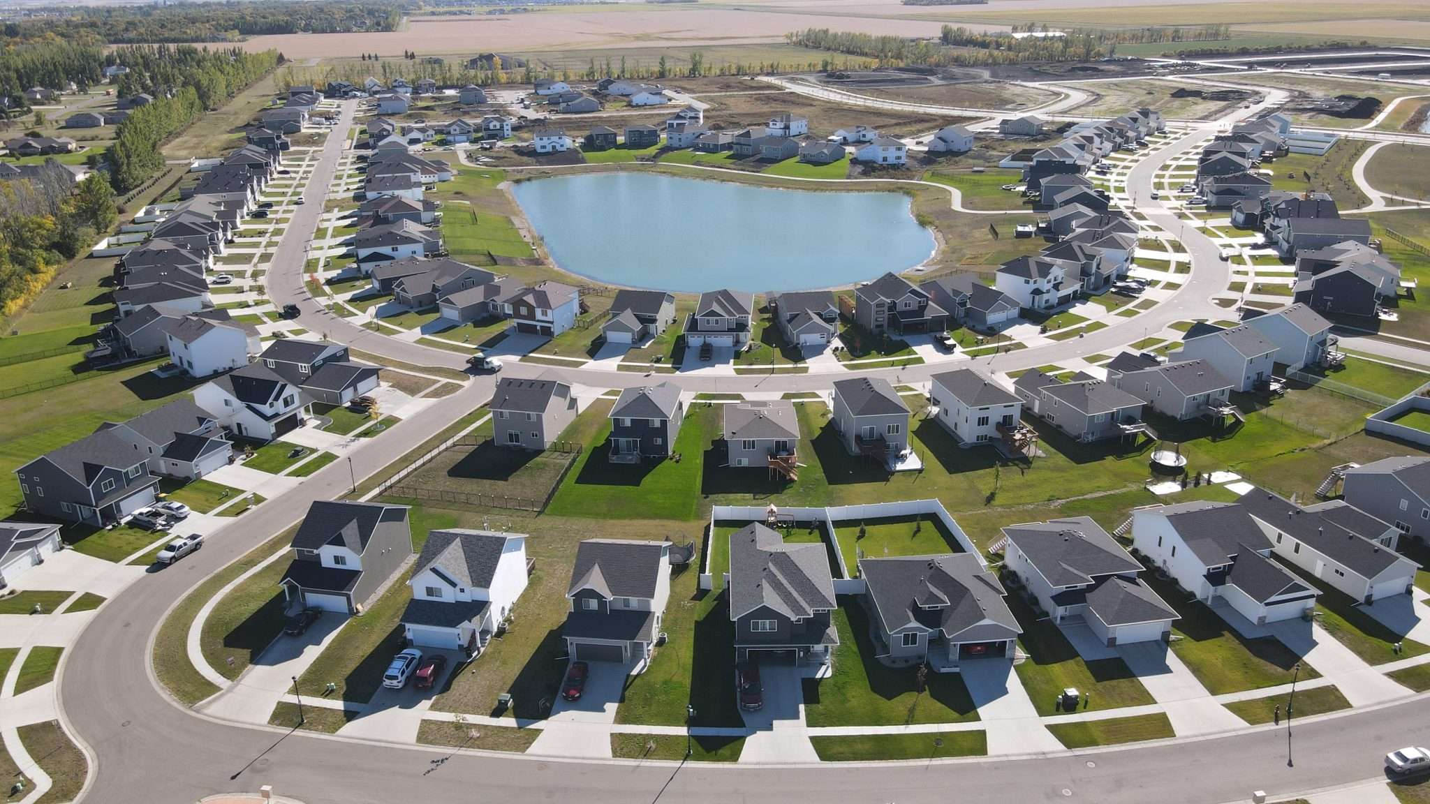 The wilds neighborhood civil engineering project in West Fargo, North Dakota