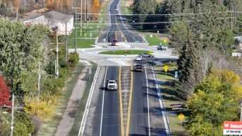 Roundabout construction project by Moore Engineering
